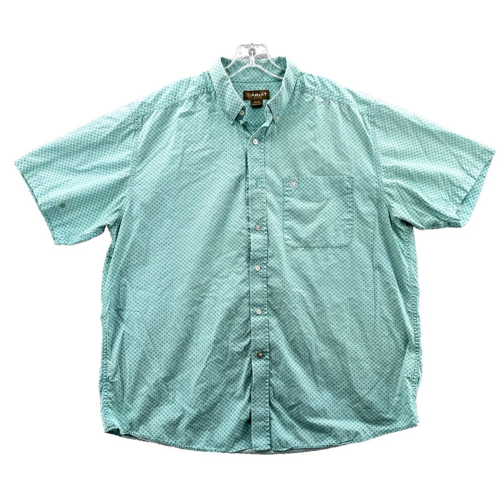 Ariat Shirt Men's XL Blue Pearl Snap‎ Western Core Cowboy Y2k Rodeo Workwear